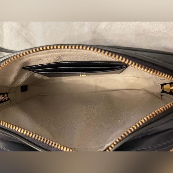 Navy Anya Hindmarch - Double Zip Leather Crossbody with adjustable strap - Picture 8 of 10